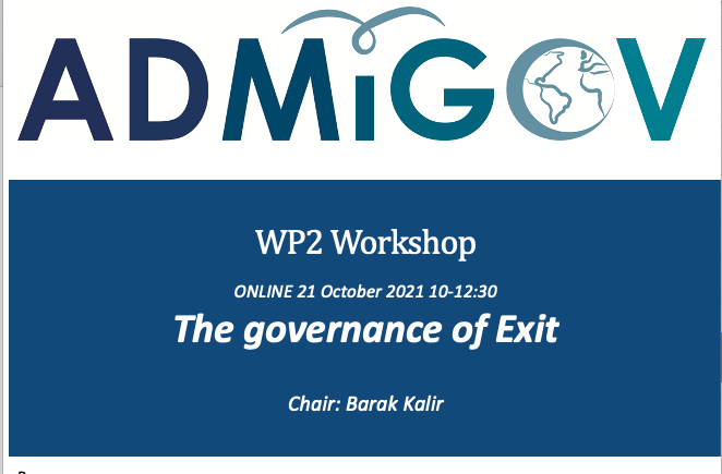 Online Workshop: The Governance Of Exit